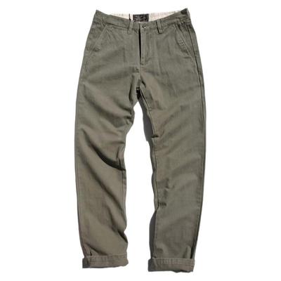 秋冬全棉厚实chino工装裤