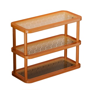 茶具置物架桌面小型博古架现代简约新中式多宝阁茶壶架茶叶收纳架