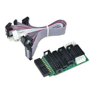 jlink ARM仿真器st-link多功能jtag swd转接板v8 v9 ulink2 stm32