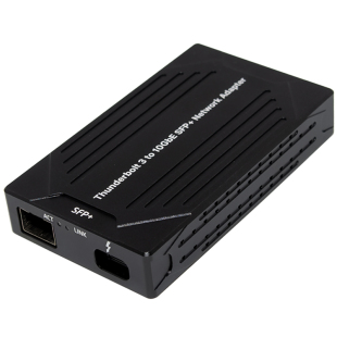 GRIS Thunderbolt 3转SFP+光纤网卡X520雷电3/4万兆网卡笔记本电脑JL82599EN+JHL6340双芯片USB4.0群晖Linux