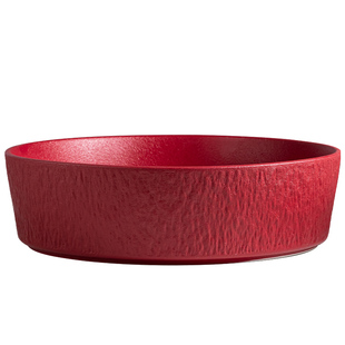 陶瓷盘酸辣粉牛肉碗盘红色麻辣小龙虾盘子干锅海鲜大盘酸菜鱼汤盘