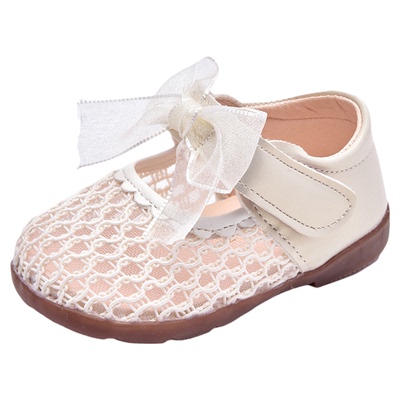 春夏季女宝宝鞋子软底0一1岁-3婴儿学步鞋洋气女童公主鞋透气凉鞋