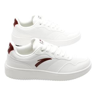 安踏男鞋板鞋冬季2025新款低帮经典小白鞋红色皮面厚底百搭运动鞋