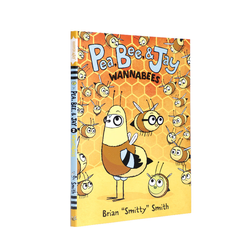 英文原版 Pea, Bee, Jay #2: Wannabees 豌豆、蜜蜂和杰伊:崇拜者 儿童漫画小说学生课外英语阅读桥梁书纽约时报畅销书作者