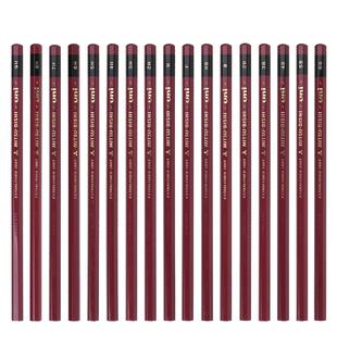 日本制uni三菱1887硬度测试铅笔6B-9H 学生写字HB素描绘图 2B考试易削不易断 字迹清晰顺序铅芯细腻17种规格