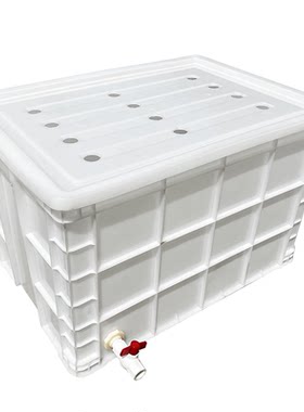 特大号透气水产养殖可带盖周转箱