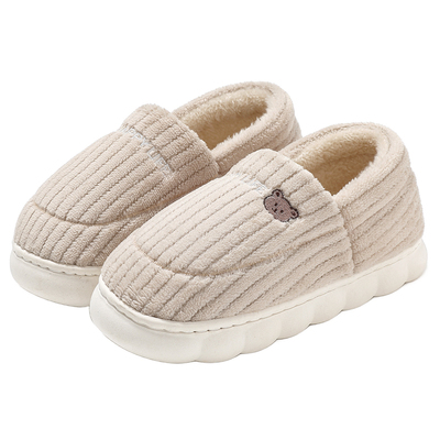 红豆棉拖鞋女款包跟2025新款冬季家居室内厚底月子鞋保暖毛毛棉鞋