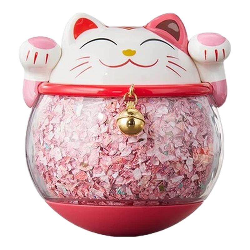朱炳仁招财猫不倒翁摆件