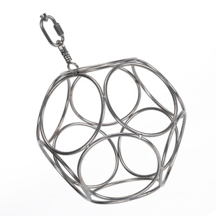 鹦鹉不锈钢玩具玲珑球啃咬解闷磨嘴趣味铃铛球凯克和尚互动鸟玩具