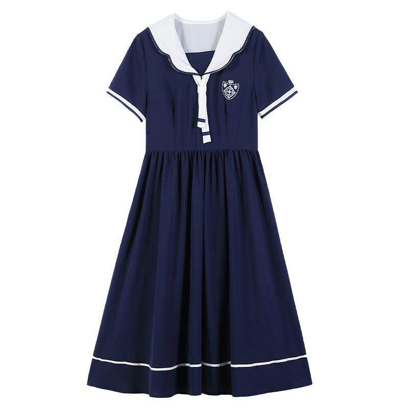 66513学院风连衣裙夏季女