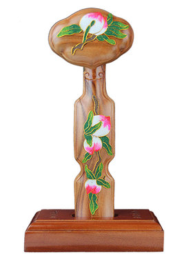 桃木如意摆件掐丝珐琅国风礼物