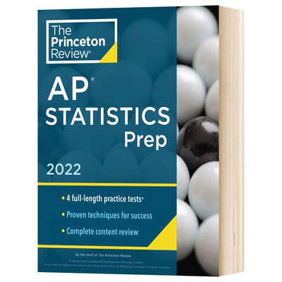 英文原版 Princeton Review AP Statistics Prep  2022 普林斯顿评论AP统计学 2022 英文版