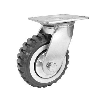 重型加厚聚氨脂万向轮6寸8寸4寸5寸超载重耐磨PU轮户外防滑烽火轮