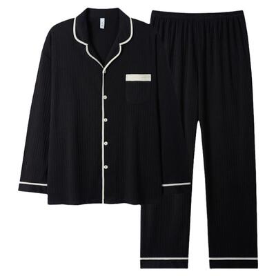 春秋季男款长袖长裤睡衣