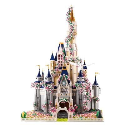 适用乐高迪士尼城堡拓展樱花