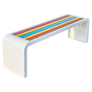 不锈钢公园椅户外长椅子景观长椅长凳庭院小区金属铁艺防腐木椅子