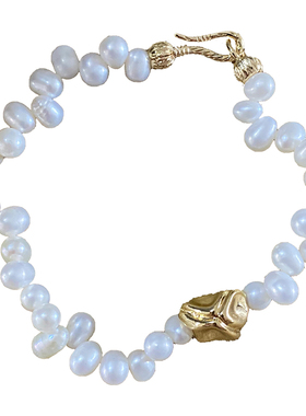 错列项链L.RUBY淡水珍珠项链女