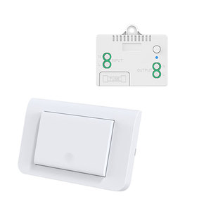 110v美版学习型86型无线遥控双控开关墙壁面板随意贴一路多路灯具