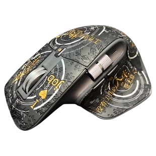 鼠标防滑贴适用罗技master3s吸汗贴海浪纹贴纸master2S十字纹脚贴