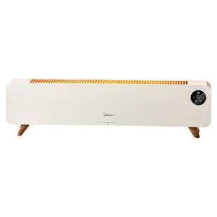 美的踢脚线取暖器石墨烯速热家用省电卧室客厅暖气定时加热暖风机