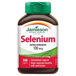 【自营】JAMIESON健美生硒片富硒元素酵母硒非麦芽硒进口100片