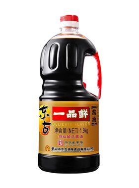 东古一品鲜酱油特级1.9kg家用黄豆酿造老字号调味品传统中华鲜味