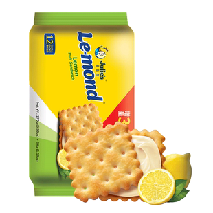 马来西亚原装进口雷蒙德柠檬味水果夹心饼干代餐休闲旅游零食