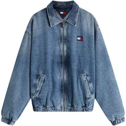 Tommy26秋冬新款男装莱赛尔混纺复古做旧翻领宽松牛仔夹克外套