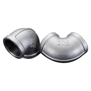 304/316L不锈钢内丝弯头/内牙弯头/90度直角丝扣内螺纹弯头4分6分