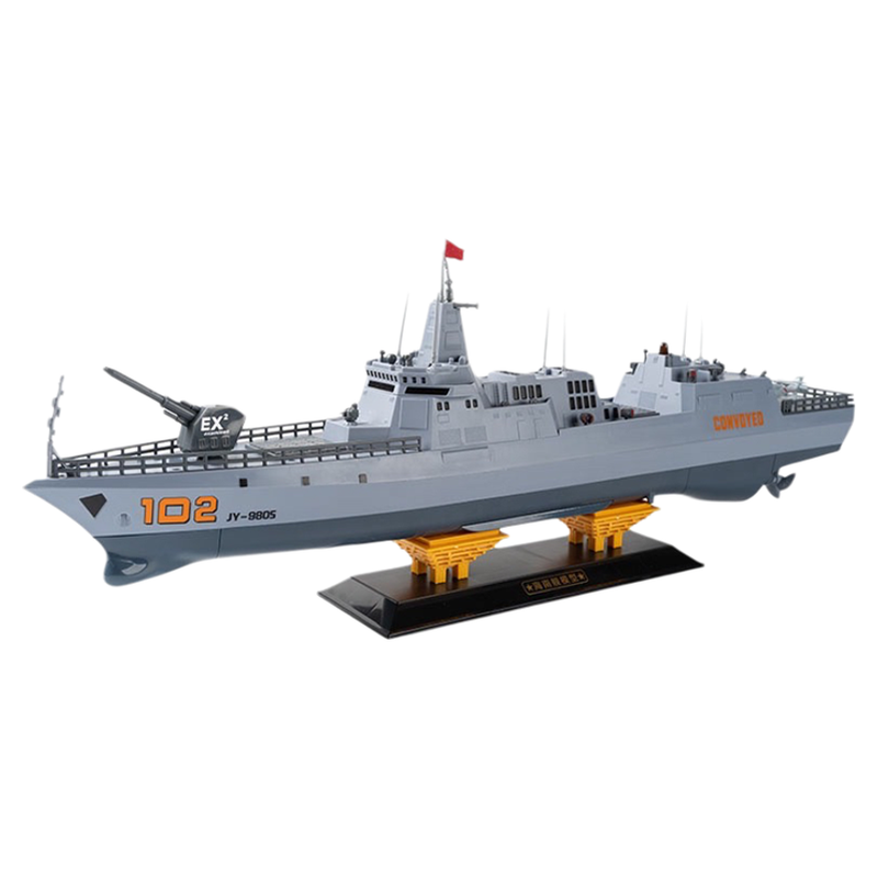 JJRC遥控RC船模仿真军舰水炮发射驱逐舰航空母舰军迷玩具双马达