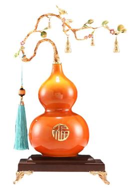 蒂丝尼陶瓷葫芦装饰新中式摆件