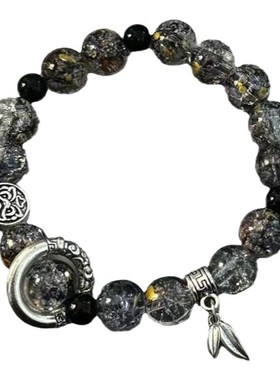 【中式6件套】黑色串珠男士手链女款小众设计感冷淡风国潮闺蜜