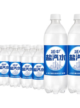 延中盐汽水无糖600ml*20瓶解渴上海碳酸汽水皖包邮瓶装荔枝乌梅
