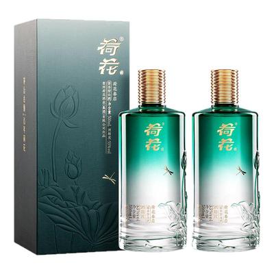 春启荷花酒新品官方正品500ml双支装53度酱香型白酒 送礼宴请品鉴