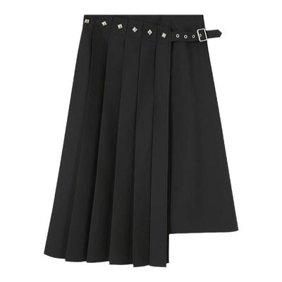 DIDDIMODA拼接百褶长裙