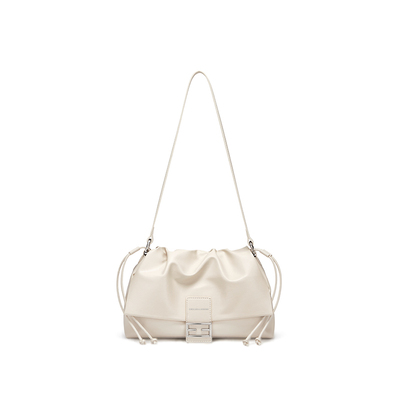 Cnoles蔻一褶皱腋下法棍包女百搭单肩斜挎包女高级感2025新款包包