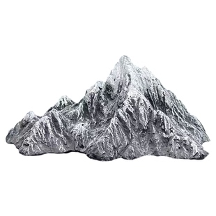 假山鱼缸造景青龙石粉重铸复刻雪山景观日照金山系列雪景适小型缸