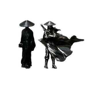 寒江孤影江湖故人侠客风中控台电脑显示屏车内装饰摆件小车载好物