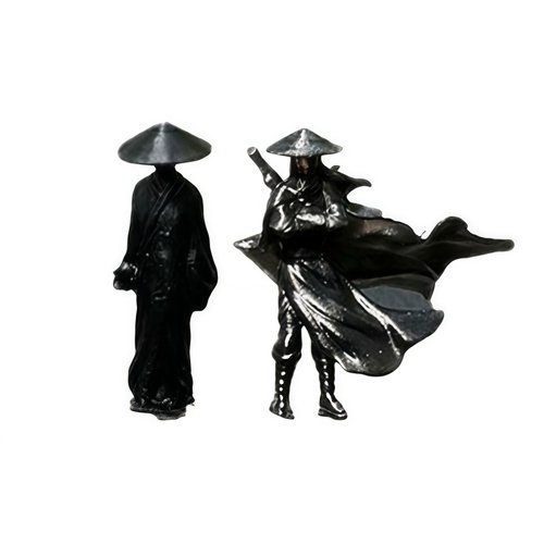 寒江孤影江湖故人侠客风中控台电脑显示屏车内装饰摆件小车载好物