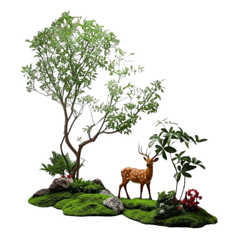仿真植物景观南天竹造景