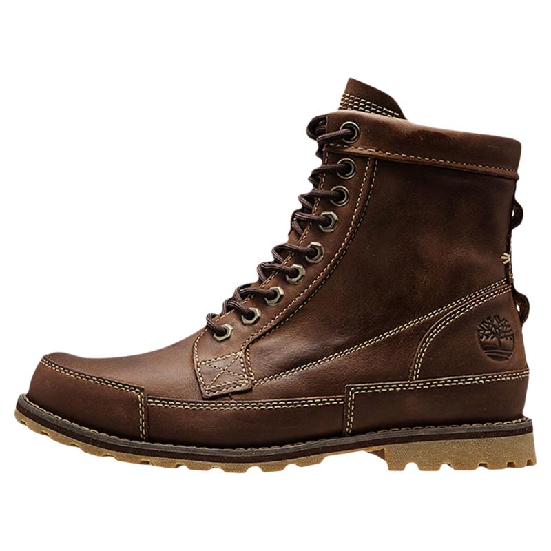 添柏岚男经典中高帮真皮马丁靴