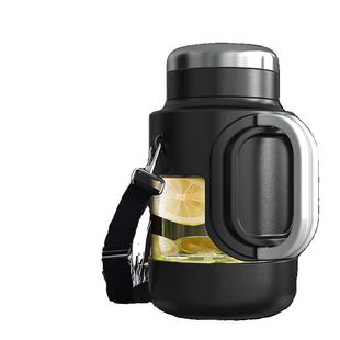 玻璃水杯大容量夏季耐高温防摔男大号2000ml茶水分离泡茶喝水杯子