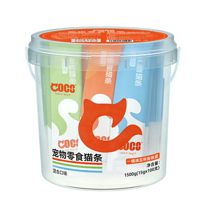 COCS猫条鸡肉三文鱼兔肉猫草猫条