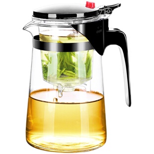 飘逸杯泡茶壶耐热高温玻璃沏茶杯过滤内胆冲茶器家用茶具套装茶壶