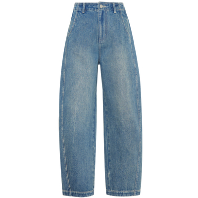 夏莫卡消胯显瘦九分牛仔裤