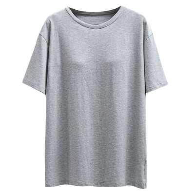 圆领半袖纯色休闲风可外穿胸垫