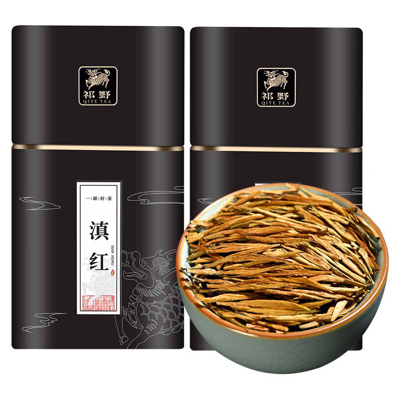 祁野滇红红茶特级罐装送礼250g
