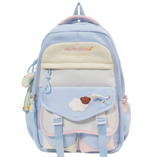 韩系ins高颜值初中生书包小学生三到六年级大容量女高中生双肩包