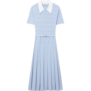 【季末礼遇】TORY BURCH 汤丽柏琦T MONOGRAM 镂空连衣裙 170790