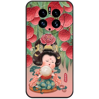 适用华为立体浮雕贵妃唐风手机壳